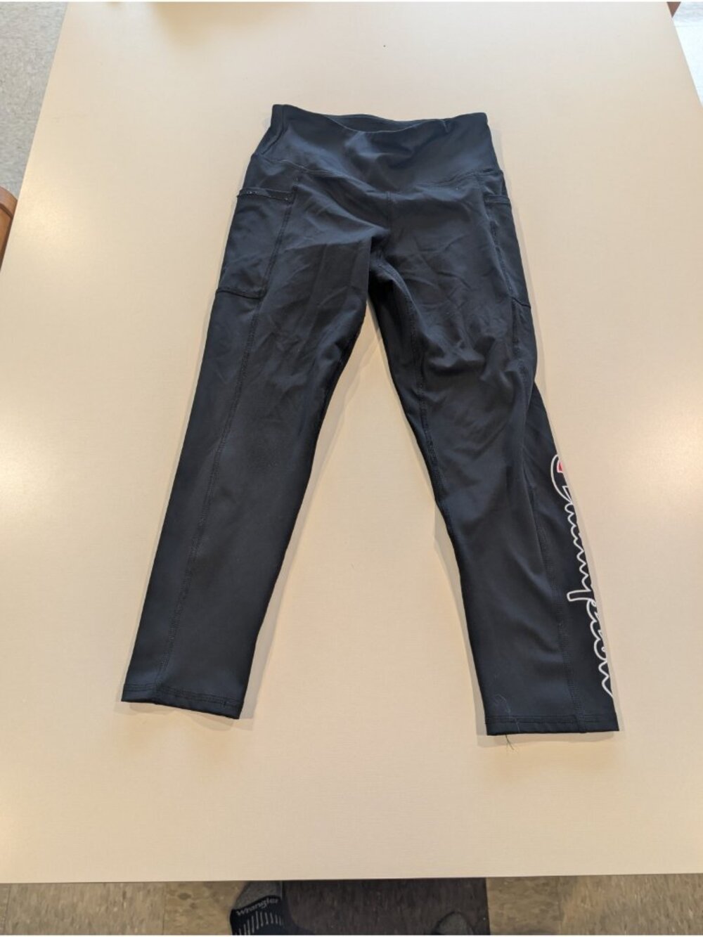 Champion Set Authentic Athleticwear Compression Stretchy Top Bottom S Black - Picture 9 of 14